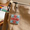Fidget Keyboard with Keychain Stress Relief Keyboard Finger Clicker Decompression Button Sensory
