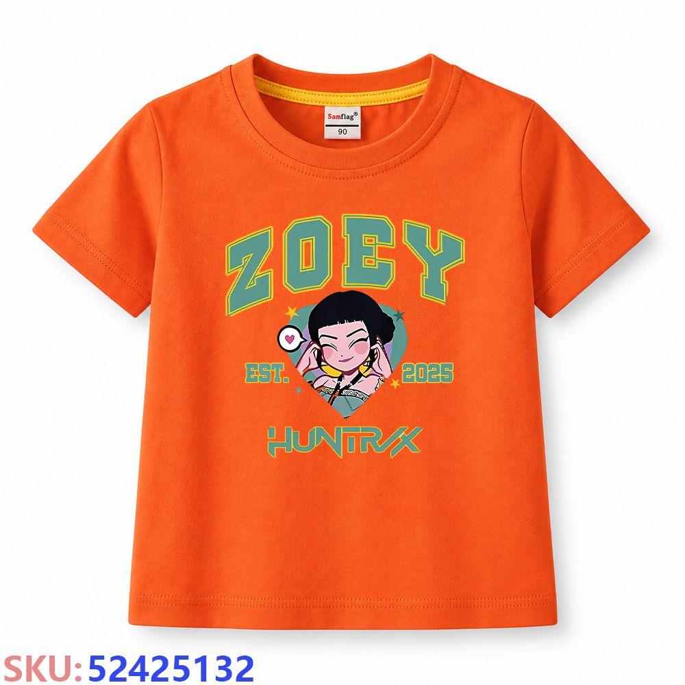 KPop Demon Hunters Children's cartoon print T-shirt