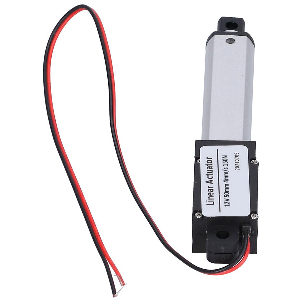 Actuador Lineal 50mm de Carrera CC 12V Bajo Ruido Interruptor de Límite Interno Mini Actuador de Movimiento Lineal para Automoción