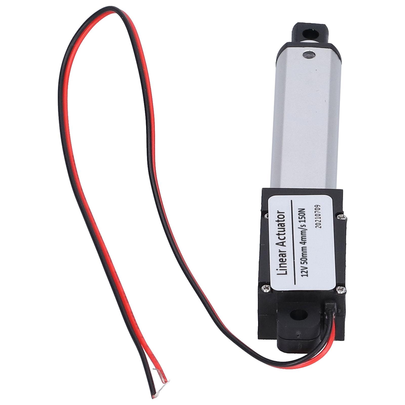 Actionneur Linéaire Course 50mm   12V Faible Bruit Limite Interne     Actionneur à Mouvement Linéaire pour Automobile Industriel