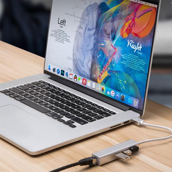 Premium USB Hub Adapter 1000 Mbps Kompakt stabil utgang