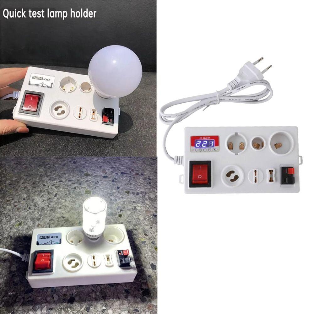 Accurate Measurement Lamp Tester Box Easy To Use Voltage Tester Electric Power Test