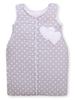 Cotton Sleeping Bag for Children 6-12 Mcy Tog 2.5 Year-Round Insulated Hearts Polka Dots On Gray
