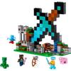 Lego Minecraft 21244 the Sword Outpost, Toy, and Creeper, Skeleton Figures, for Children