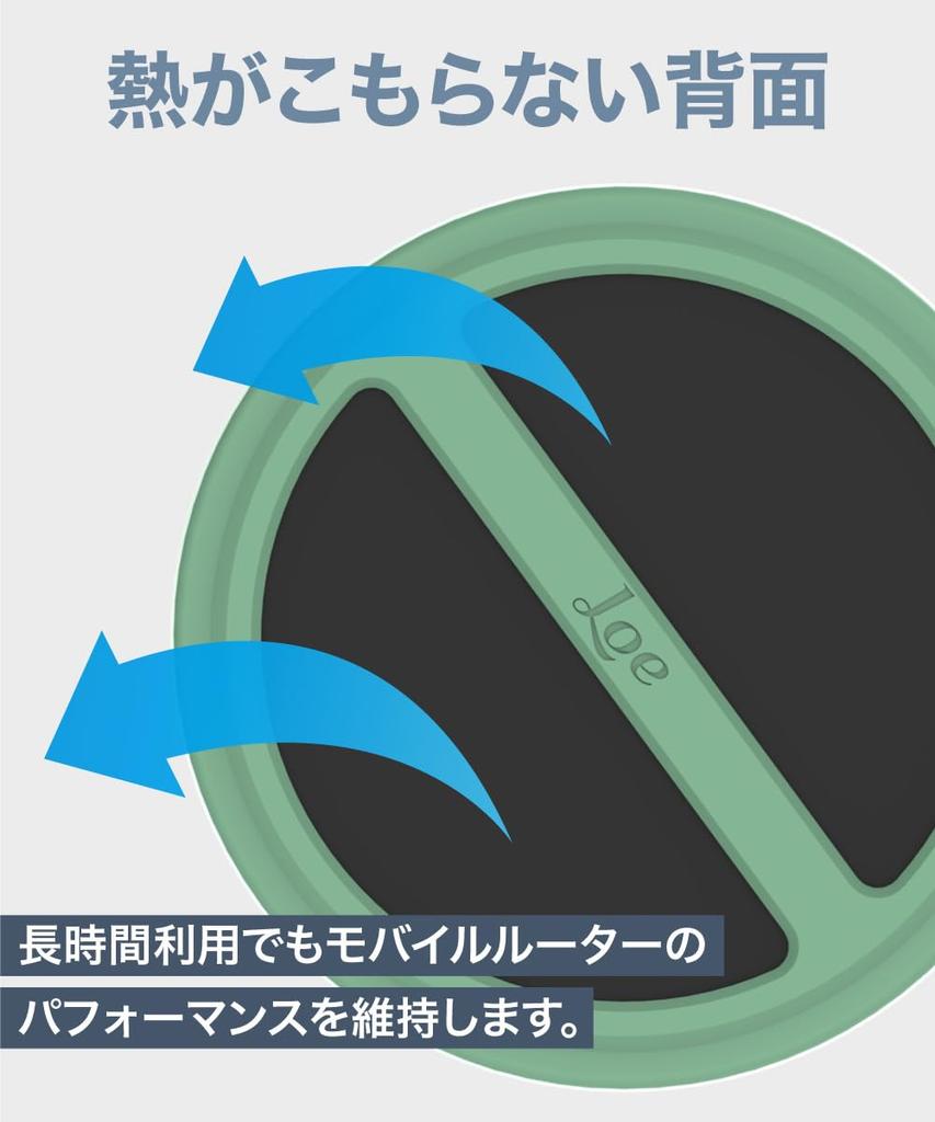 LOE Macaroon SE Mobile Router Case, Made in Japan, with Protective Film (Black)