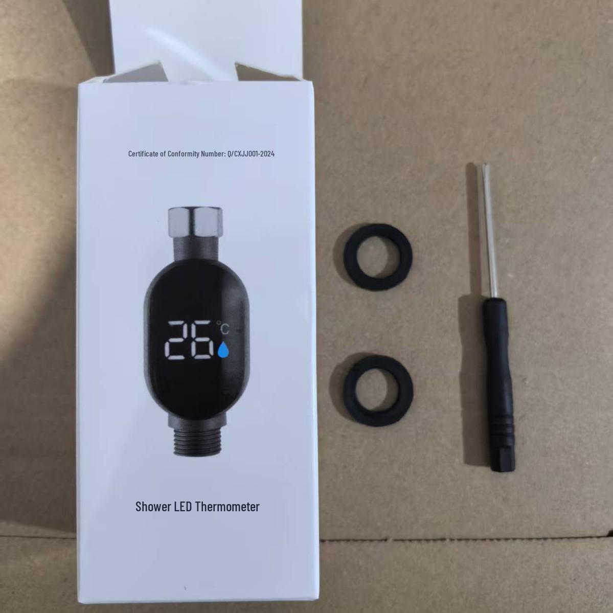 Светодиодный термометр для душа и ванны для младенцев - Универсальный измеритель температуры для крана