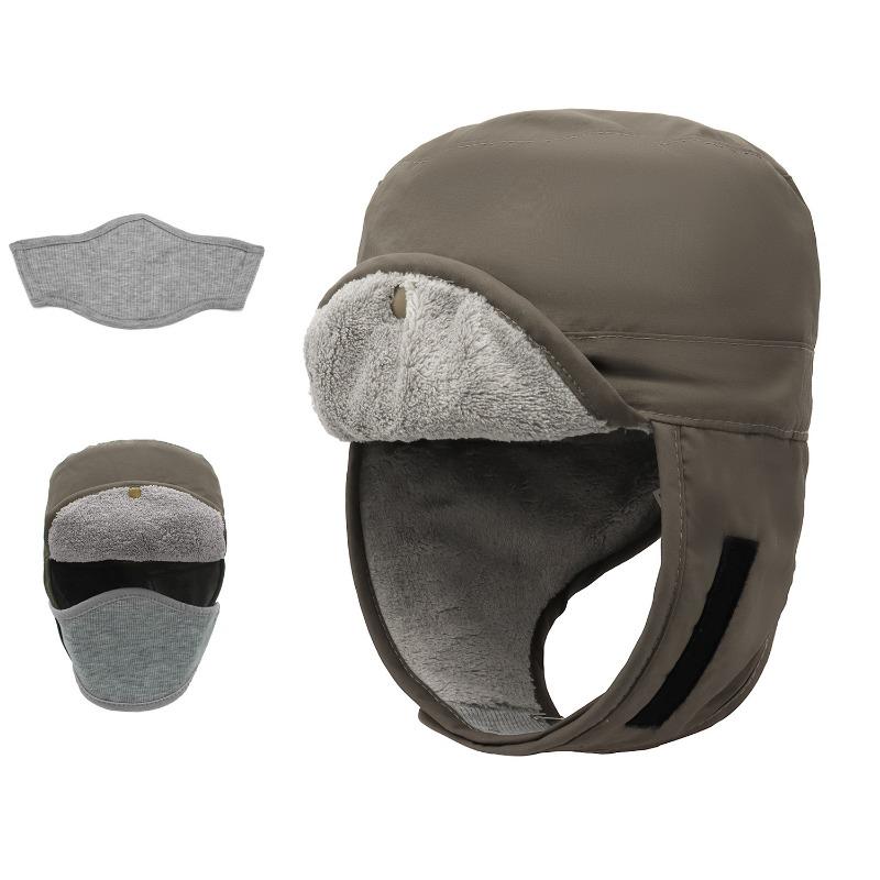 

Маски Детские Лыжные Катание Уши Зимняя Шапка Универсальная Спортивная Ветрозащитная Чехол для Шлема Детская Теплая и Удобная S（54cm）