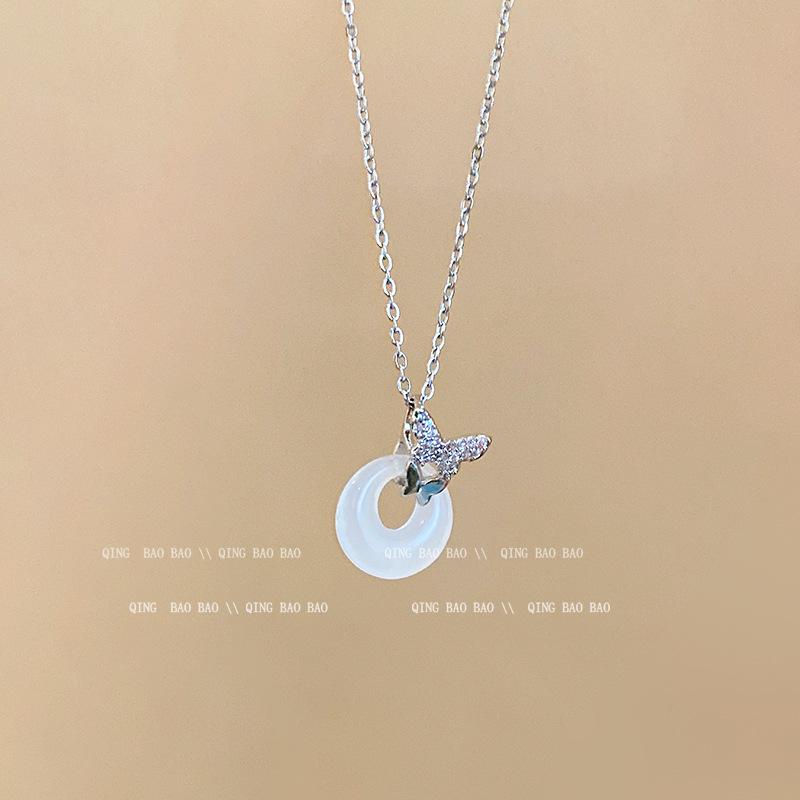 Zen Retro Chinesische Keramik Halskette - Handgewebtes Nischendesign für Frauen