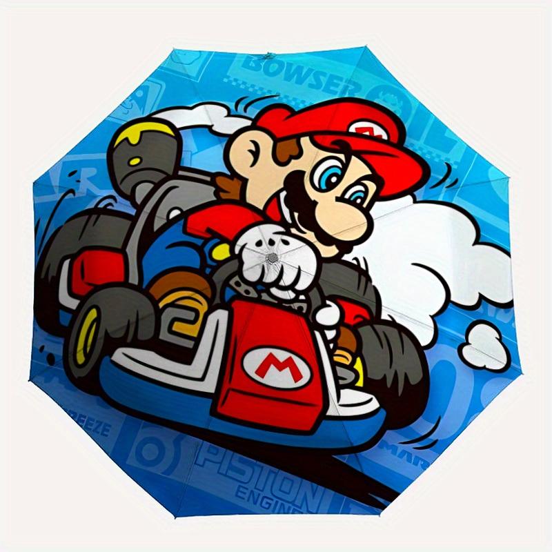 

Mario Kart Automatic Folding Umbrella - Lightweight, Retractable Design with 8-Rib Durability, Perfect for Outdoor Adventures, Fashionable A