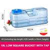 3-12L Camping Water Bucket Large Capacity Water Bag Container with Faucet Portable Car Water Tank for Picnic Hiking Travel