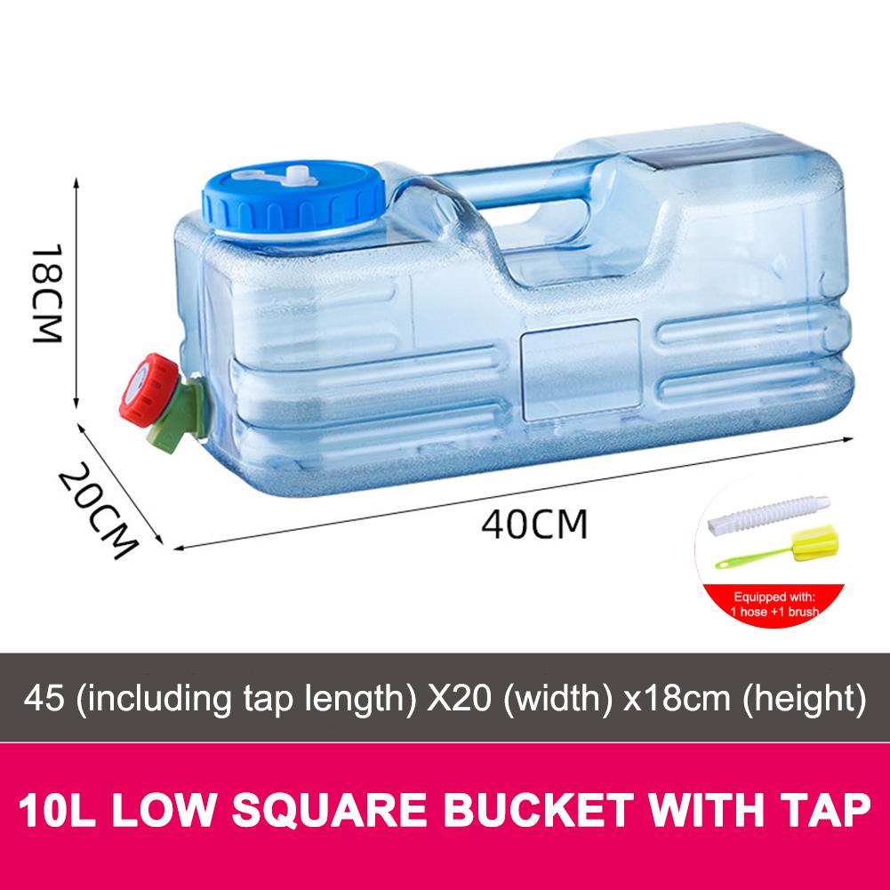 3-12L Camping Water Bucket Large Capacity Water Bag Container with Faucet Portable Car Water Tank for Picnic Hiking Travel