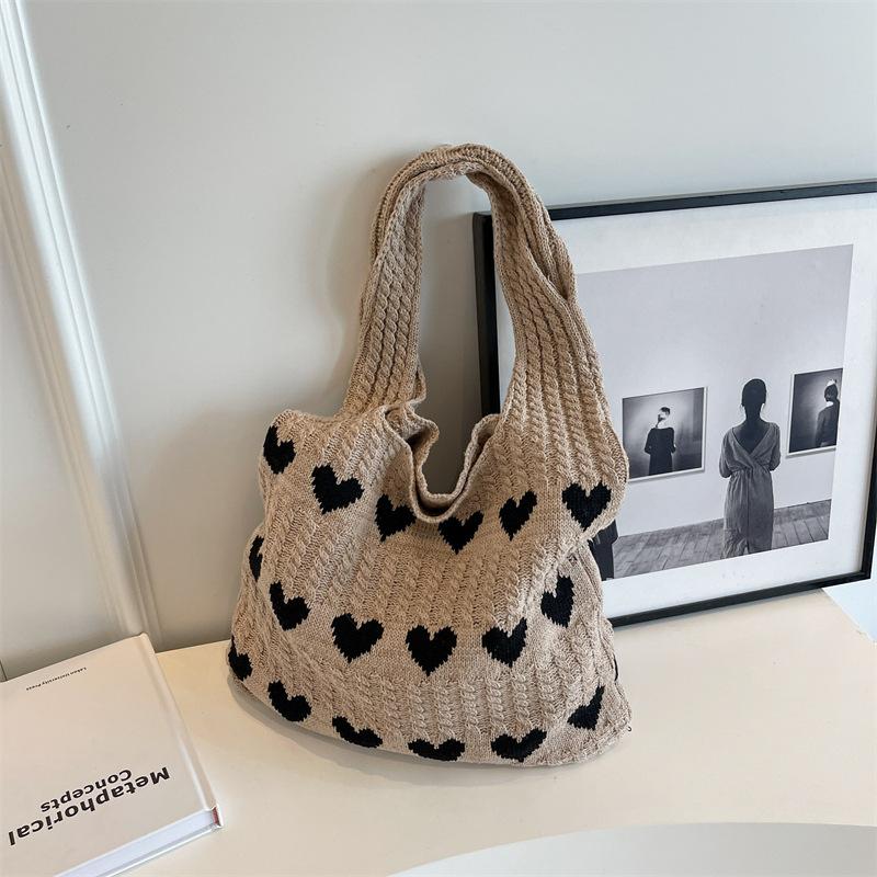 

Летние повседневные плетеные трикотажные сумки женские сумки-шопперы большая вместимость женская сумка через плечо хаки