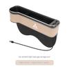 For Mitsubishi Outlander Pajero Asx Lancer EX Evolution X Ralliart Car USB Charging Colour Light Seat Storage Case Seat Gap Box WJ0