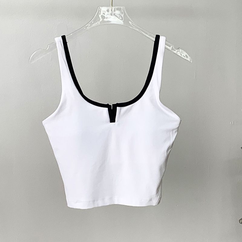 Lu Same U-Shaped Beauty Back Exercise Vest Women's Summer Thin Outwear Detachable Chest Pad Fitness Yoga Wear Tops