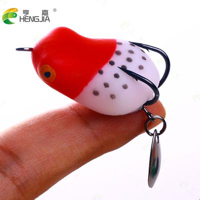 Esche da pesca morbide rana 3cm-4.2g Giappone plastica esca in silicone pesca artificiais attrezzatura da pesca Topwater wobbler