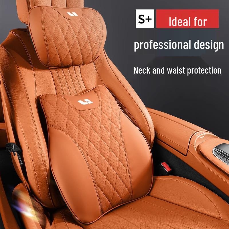 Li Auto ONE/L9 Car Headrest Neck Pillow & L8L7 Lumbar Support Cushion - Universal All-Season Interior Accessory