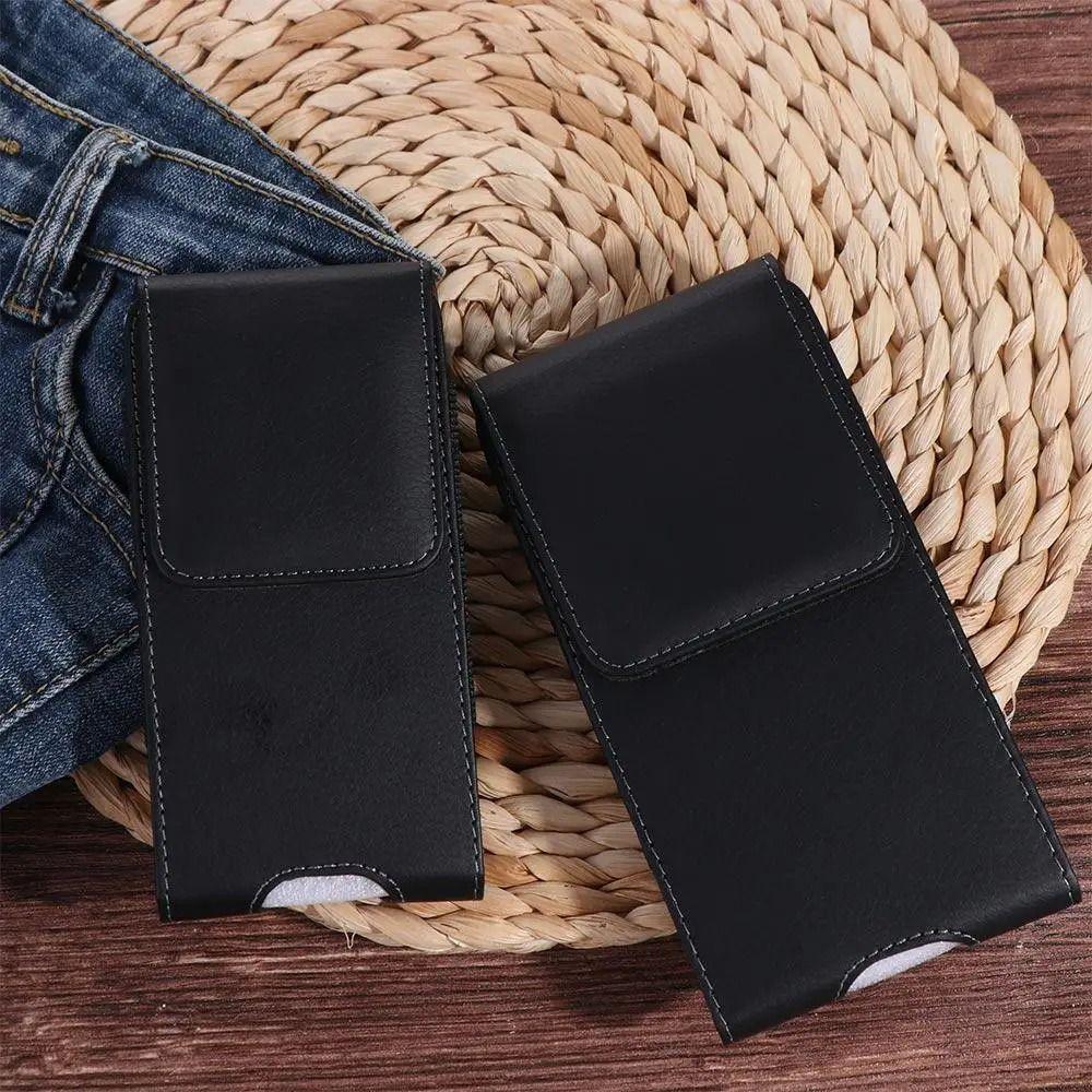 1Pcs Leather Phone Case Waist Bag Holster Cover Phone Belt Clip New Phone Waist Pack  For Smartphone