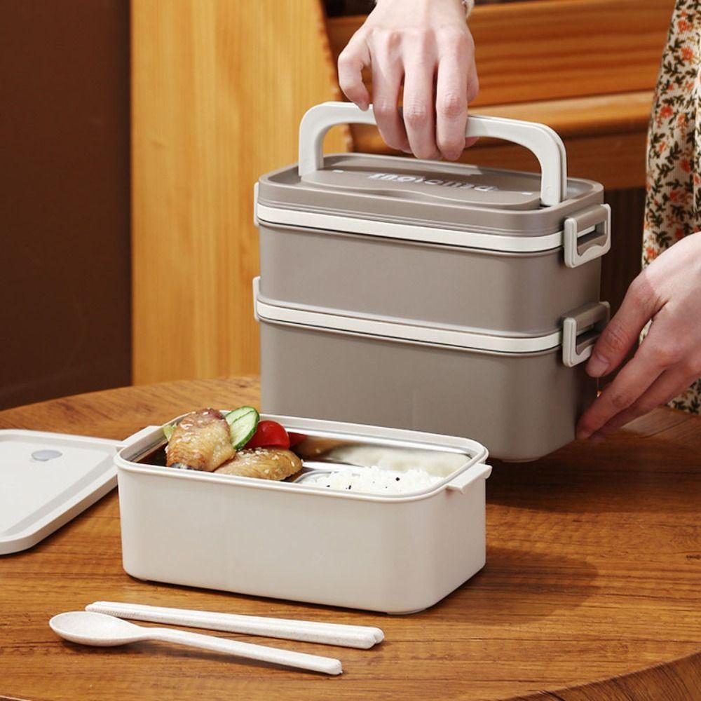 2/3 Layers Multi Layer Lunch Box Large Capacity Divided Food Storage Container  for Home