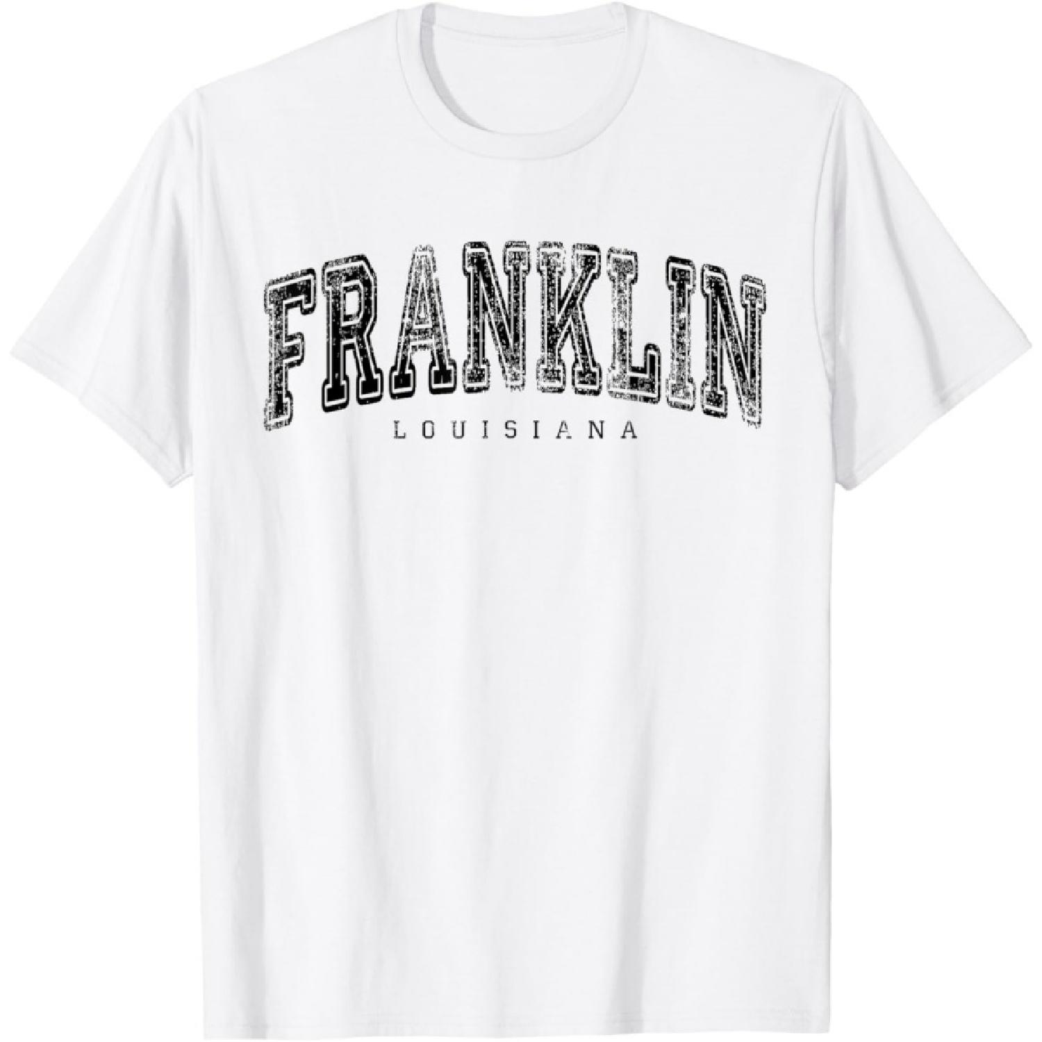Franklin Louisiana Vintage Retro US City State Travel T-Shirt S