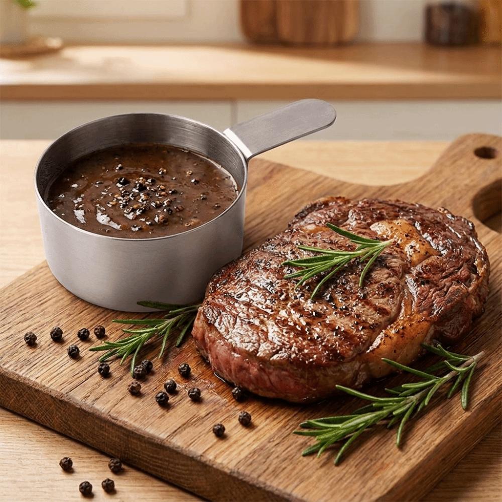 Smooth Rim Stainless Steel Sauce Cup Non-rust Sauce Dipping Bowl Coffee Measuring Tool Kitchen Use