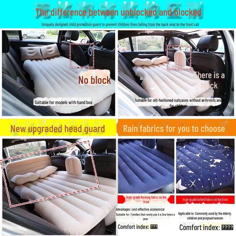 Inflatable Car Travel Bed Mattress for Back Seat