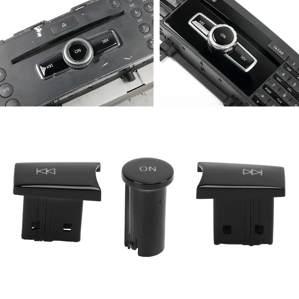 3Pcs set Radio Volume Adjust Control Button Knob Replacement for MercedesBenz C Class