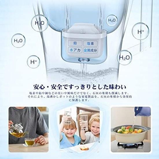 Water purifier pot cartridge UPERCT Brita compatible filter 8 pieces