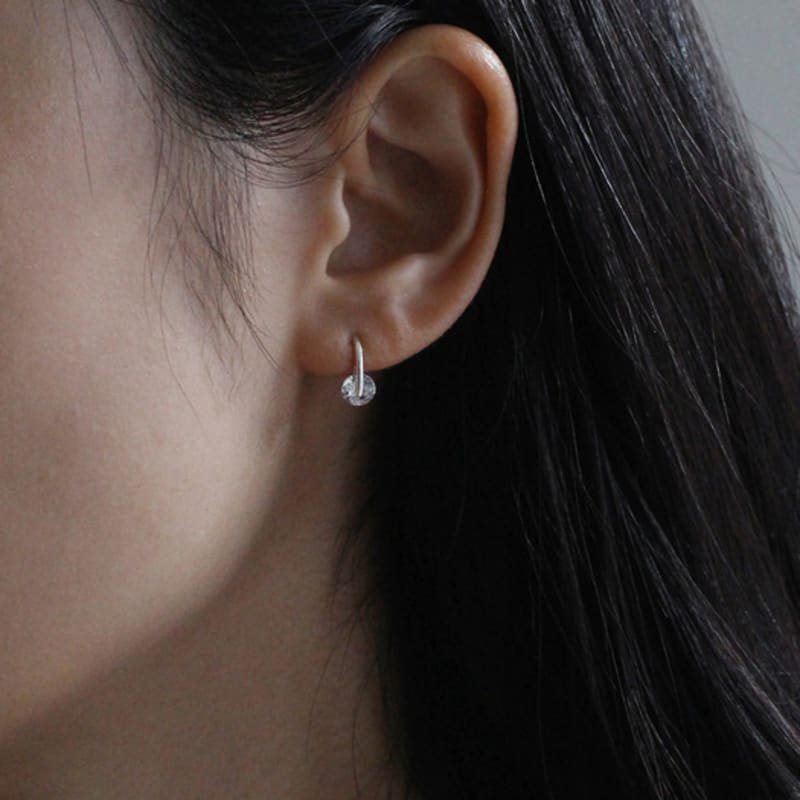 NORMALLEE [Silver 925] Flake Earrings