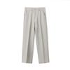Men's Trendy Spring Loose-Fit Straight Leg Trousers with Half Elastic Waist