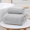 Coral Fleece Absorbent Bath and Face Towel Set for New Home Bathroom