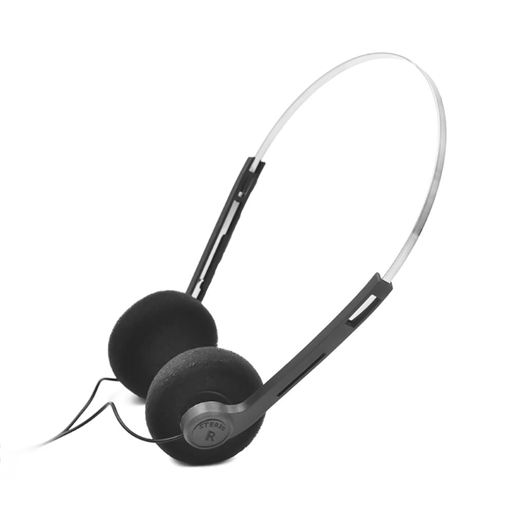 

3.5mm Wire Headphone Music Mp3 Walkman Retro Feelings Portable Wired Small Headphones Sports Fashion Photo Props чёрный