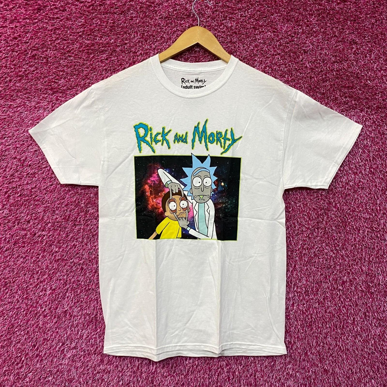 Rick and Morty Eye Pull 100% Cotton T-shirt Mens Tees Top L