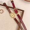 Vintage Roman Digital Luxury Watch for Women, Waterproof Leather Strap, High Quality Elegant Quartz Women's Watches Gift Clock
