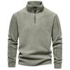Men's Autumn and Winter Stand-up Collar Half-zipper Long-sleeved Sweater Stand-up Collar Trend All-match Men's Polar Fleece Top
