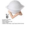 Planet Nachtlicht Luftbefeuchter 200ML Kapazität Leiser USB Mini-Luftbefeuchter mit Holzständer für Zuhause Büro Schlafzimmer Nachttischlampe Schreibtisch-Luftbefeuchter