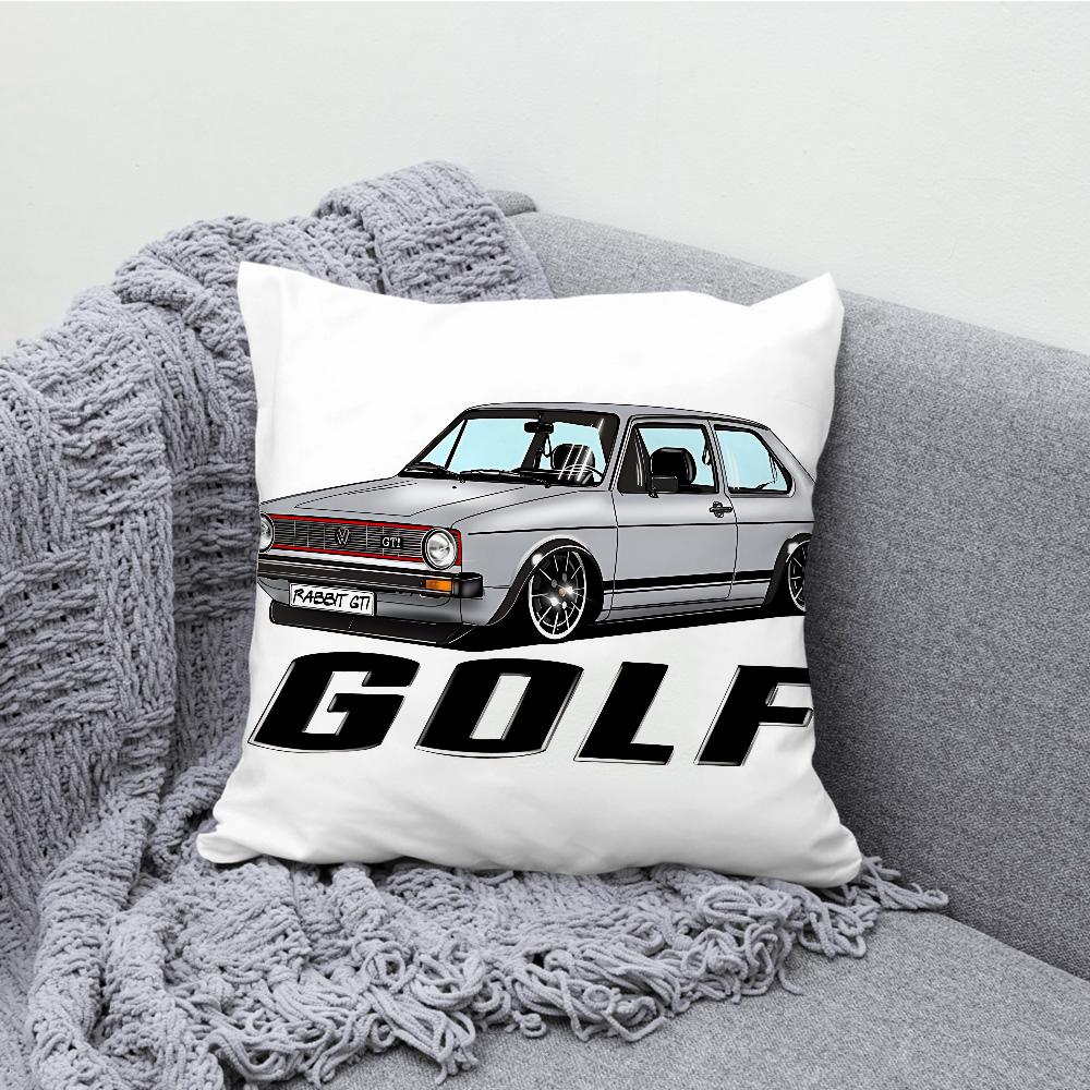 G-Golf G-GTI Car Pillow Case Soft Cushion Cases for Farmhouse Sofa Decor Home Decorations and Protector Pillow Case