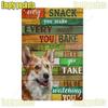 Metal Wall Art Dog Poster