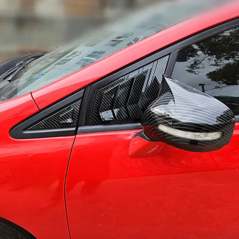 For Honda Civic Sedan 9th 2012-2015 ABS Plastic Window Quarter Front Louver Scoop Cover Side Vent Shutter Trim Car Adhesive