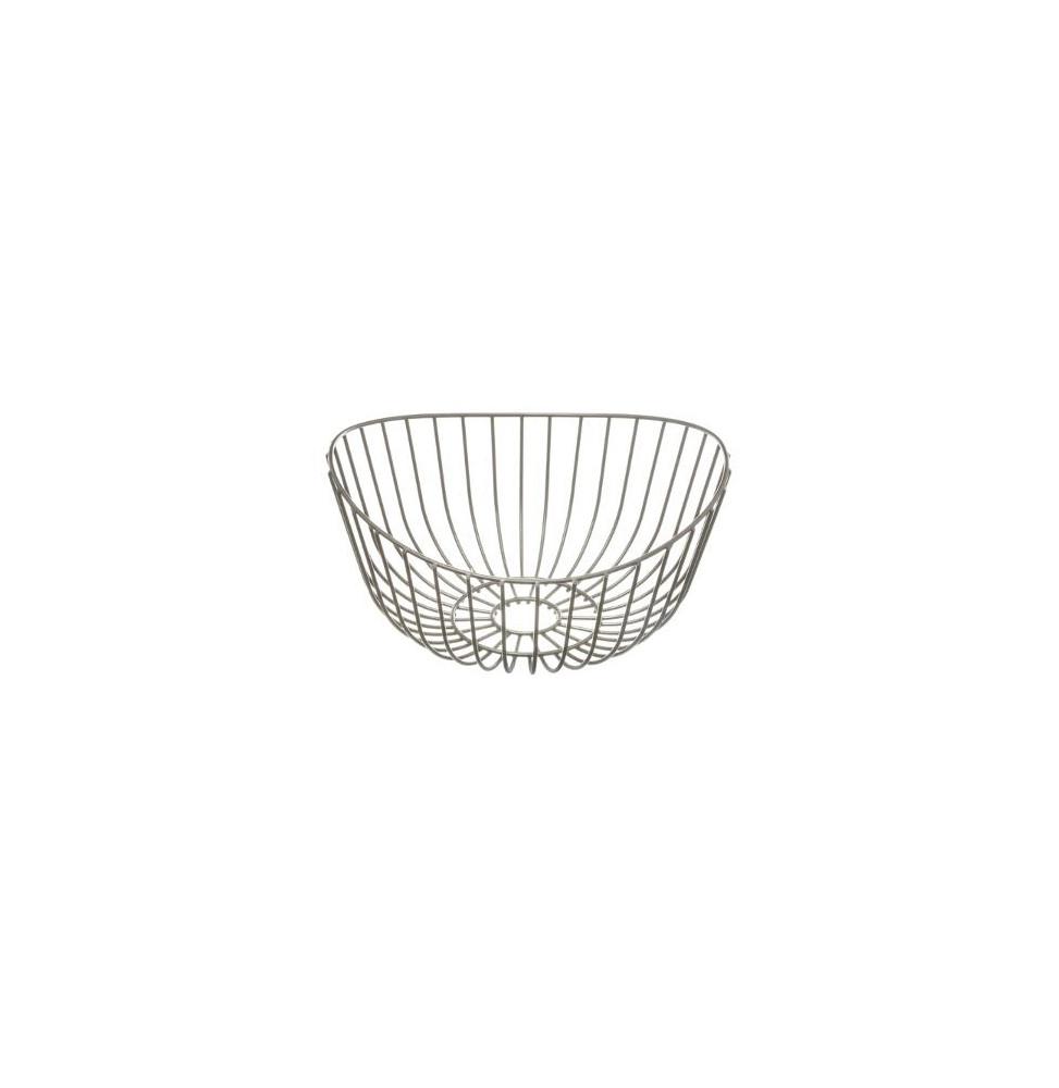 Buy Curved Fruit Basket D 27 Cm Iron Gray at affordable prices