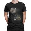 Funny Cat And Wine Art Cats Drinking Oddly Specific Meme Men's T Shirt  Tees Short Sleeve Crew Neck T-Shirts New Arrival Tops