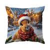 45X45Cm Christmas Themed Animals Pillowcase Bedroom Cushion Cover 100% Polyester Living Room Cushion Pillowcase Home Decor