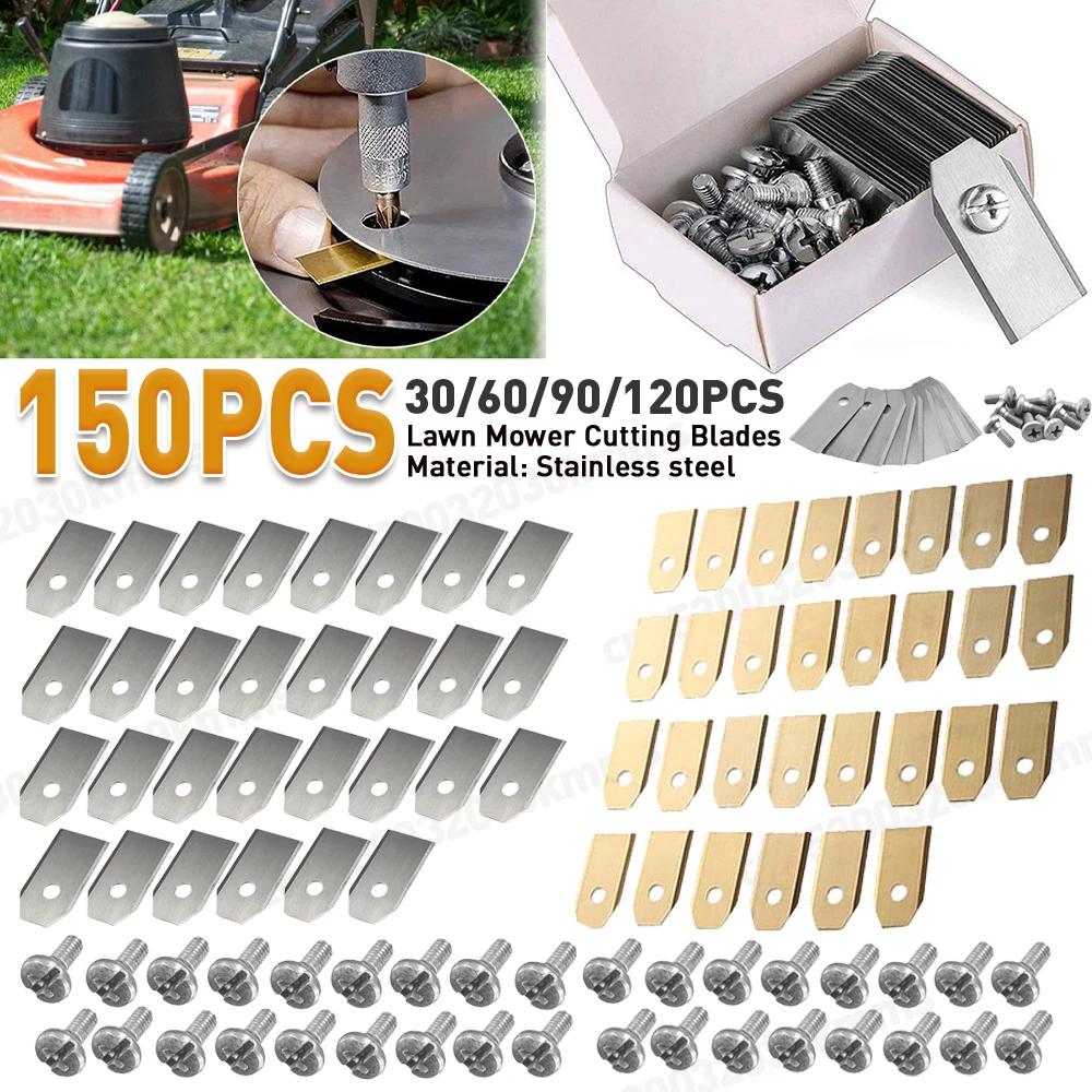 30-150PCS Trimmer Blade Lawn Mower Grass Replacement Trimmer Cutter Piece For Husqvarna Automower/Gardena Robotic 35*18*0.75mm