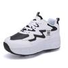 Kids Roller Skating Shoes Parkour Gift Children 2 Wheels Boys Girls Button Extension Casual Fashion Detachable Roller sneakers