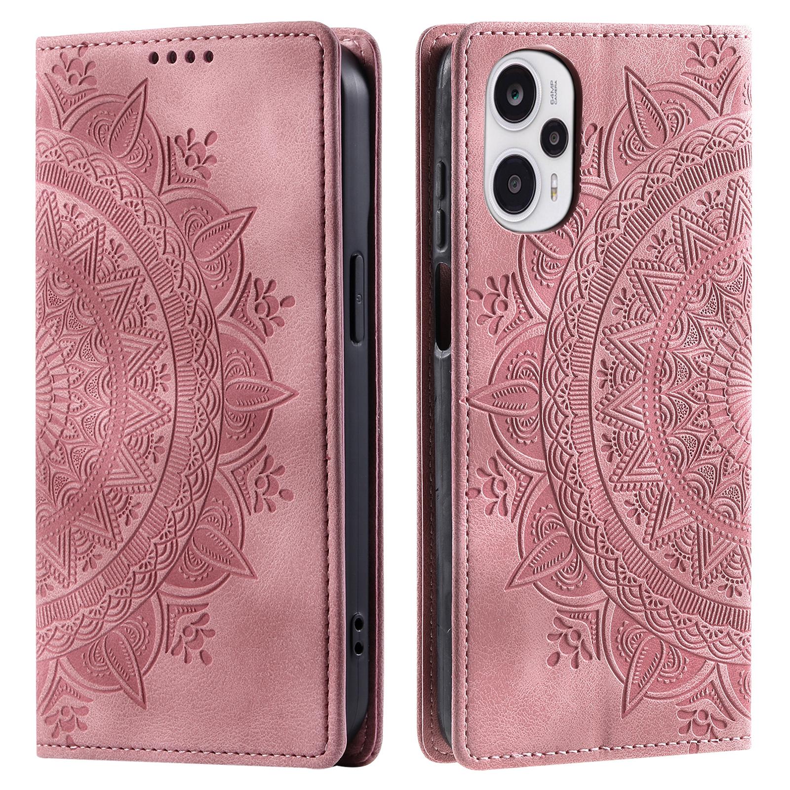 

Magnetic Cards Solt Leather Wallet Book Case For Xiaomi Redmi Note 12 Pro Plus 14Pro 13T 13Lite 11S POCO F5 X4 X5 Emboss Cover For Xiaomi 14Pro рожевий