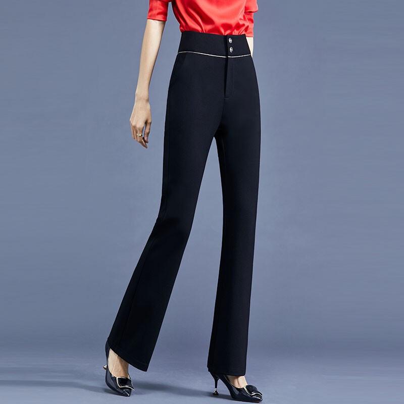 Trueman Women's High-Waist Flared Casual Pants