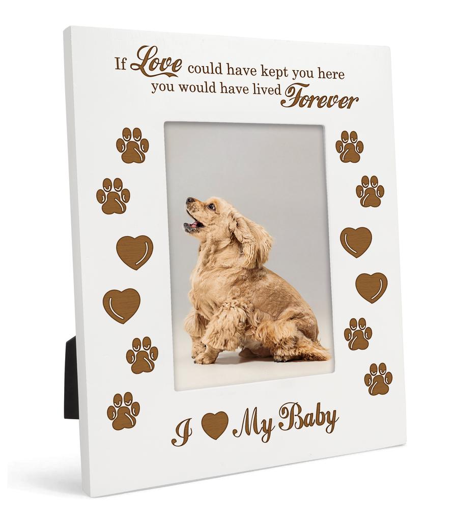 Darling Souvenir Made With Love Engraved Table Top Photo Frame Wooden I Love My Baby Quotes White Picture Frame