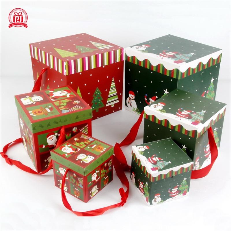 New Christmas New Christmas Eve Gift Box Xmas Present Party Favour Foldable Gift Boxes