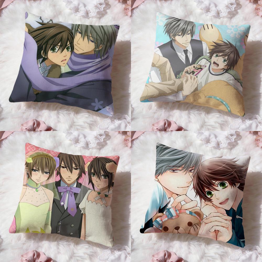j-Junjou Romantica Cushion Cover Premium Comfort Reversible Pillow Cove -Two in One Design for Any Room & Car Interior