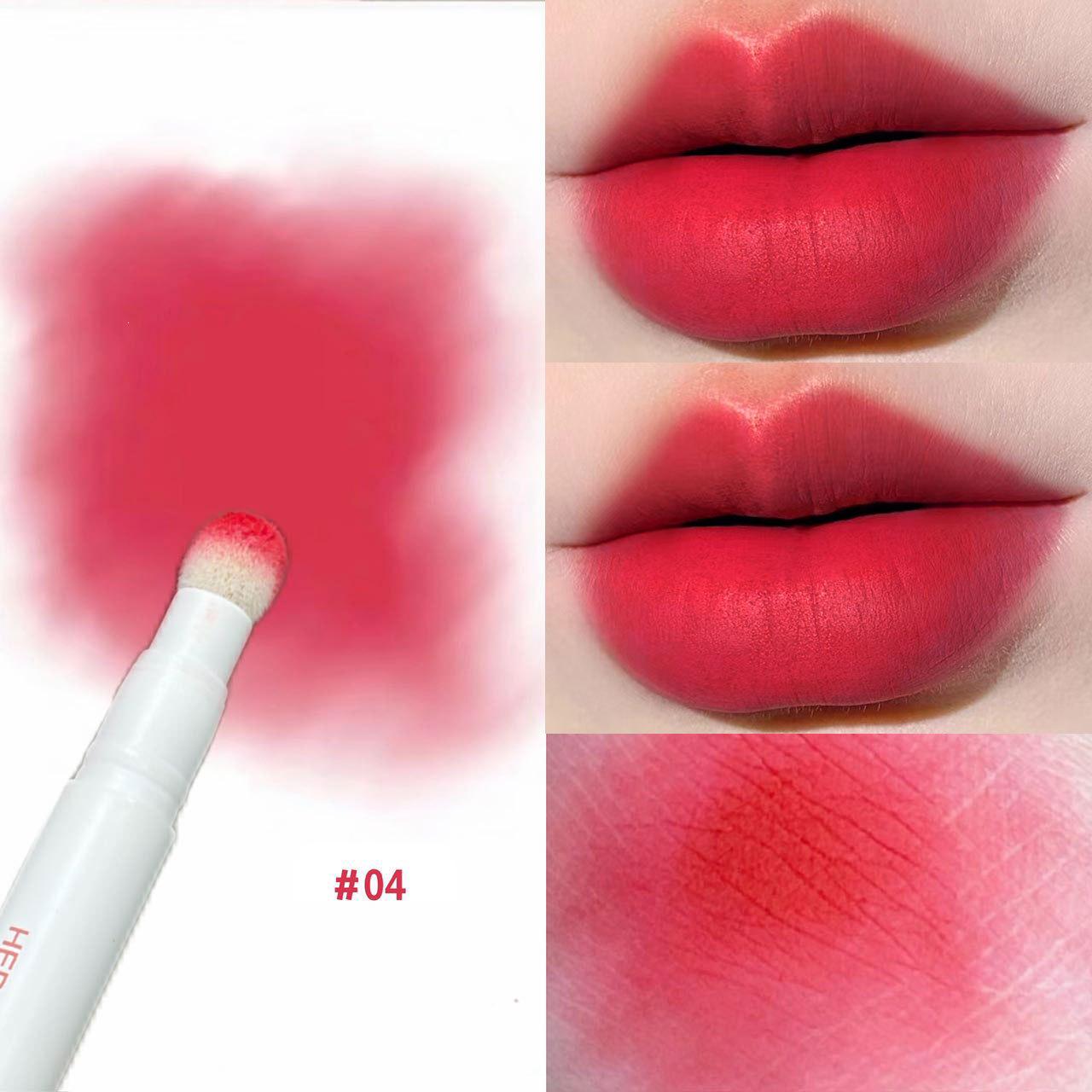 HERORANGE Happy Lip Mud Pen: Cushion Matte Nude Lip Glaze for a Fair, Natural Look 2g