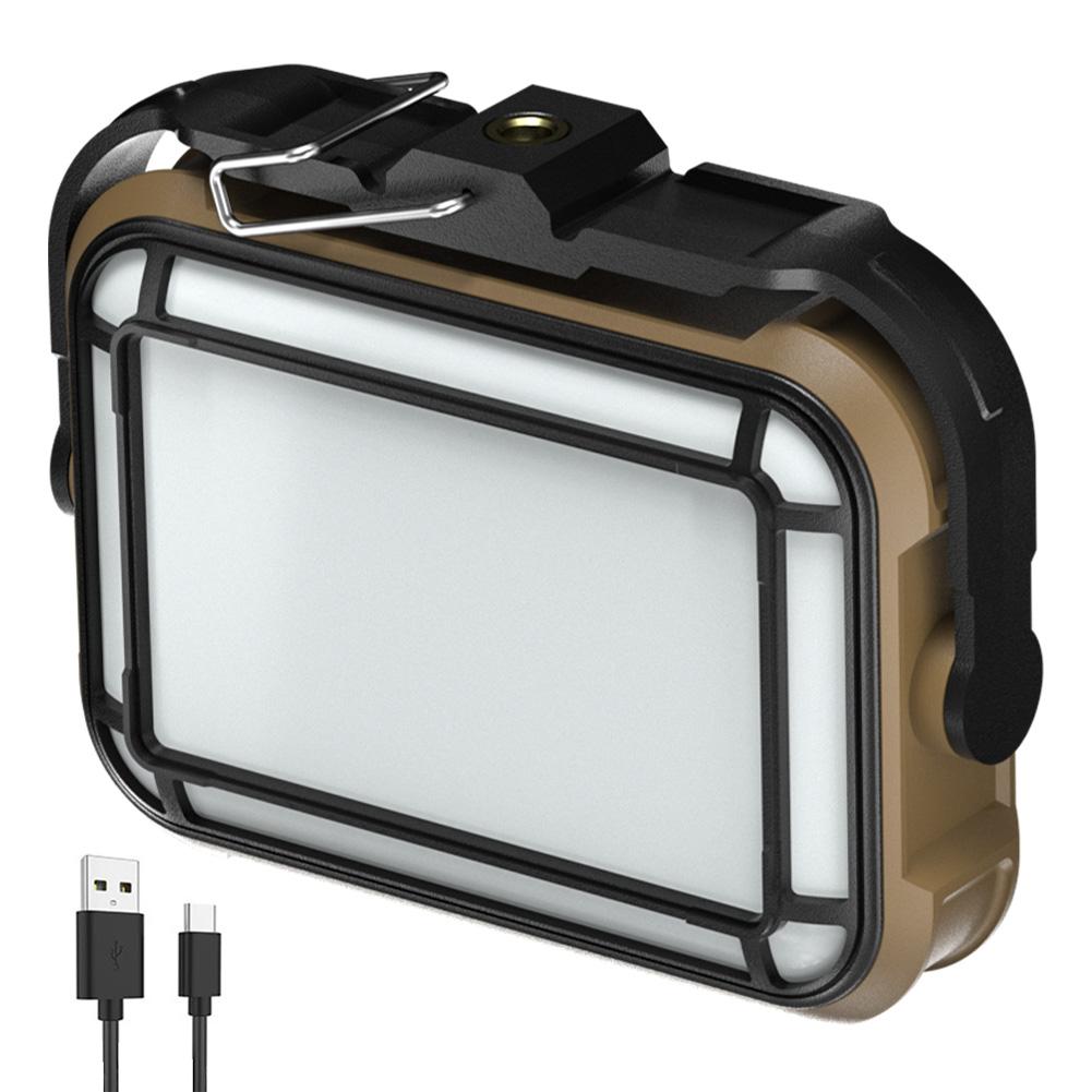 Solar Work Light Outdoor Flood Light IPX4 Waterproof Emergency Worklight Mobile Power Bank for Construction Site Garage Workshop